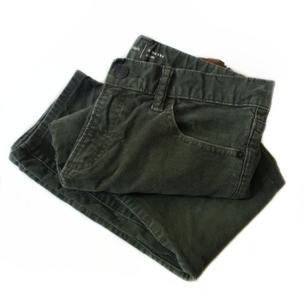 Boys GAP Forest Green Straight Leg Corduroy